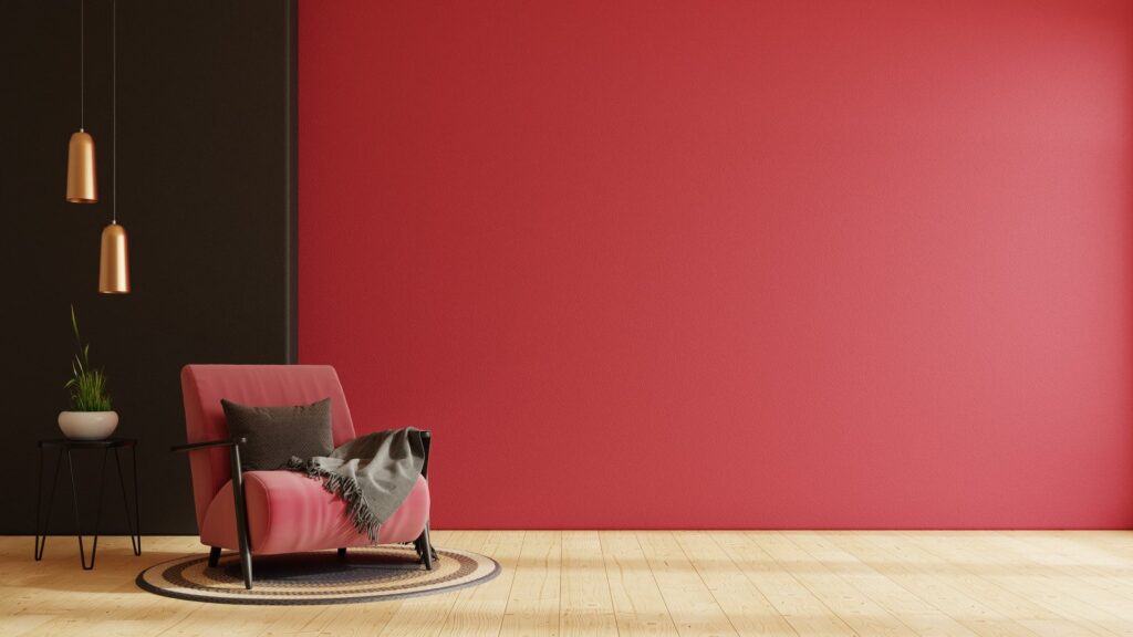 sofa w kolorze Viva Magenta